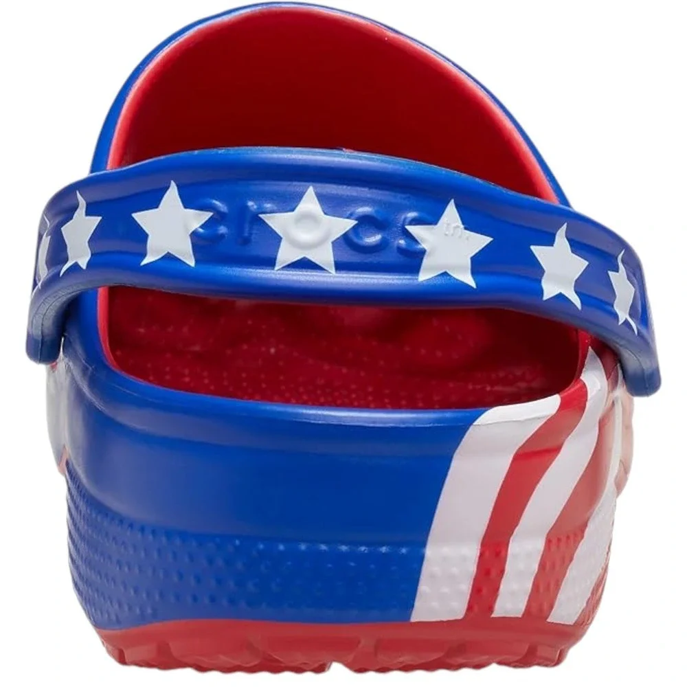 Crocs Unisex Classic USA American Flag Clog Adult Men's Size 9 / Women's 11